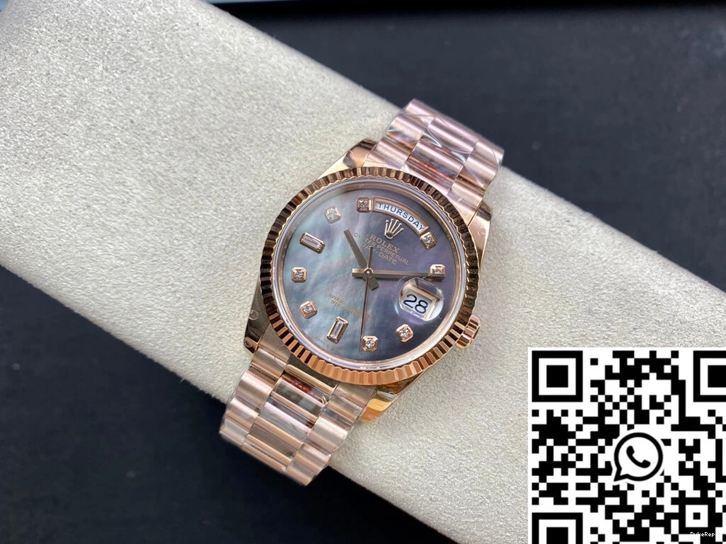 Rolex Factory 36MM GM 118235 Date Day Gold Rose 0411